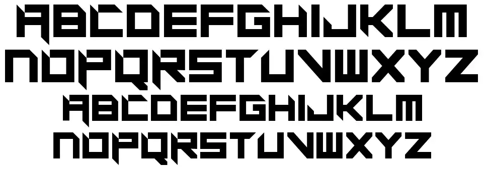 MotorBlockfont specimens