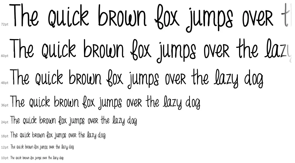 MRF Funky Freshfont waterfall