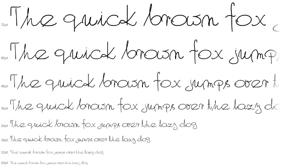 My Own Script PLfont waterfall
