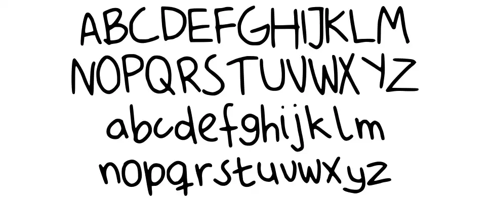 My Unprofessional Handwritingfont specimens