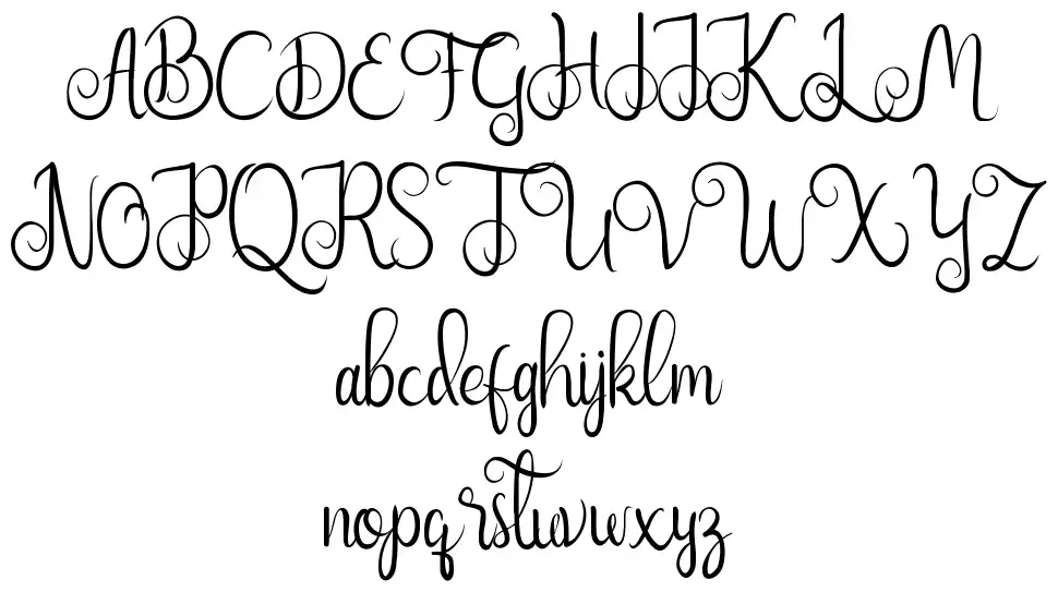 Nairi Amber Scriptfont specimens