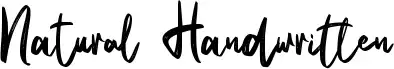 Natural Handwritten