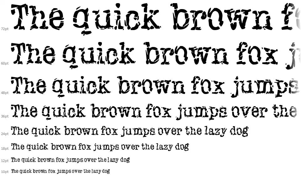 New York Punkfont waterfall