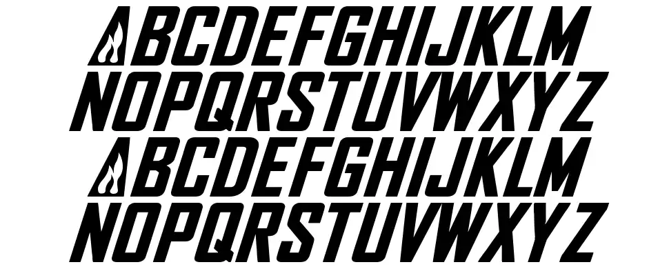 NHL Flamesfont specimens