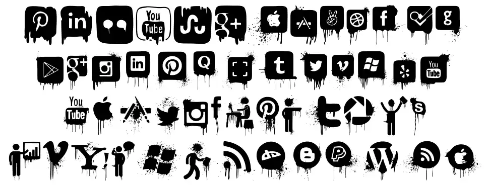 Nightmare on Social Mediafont specimens