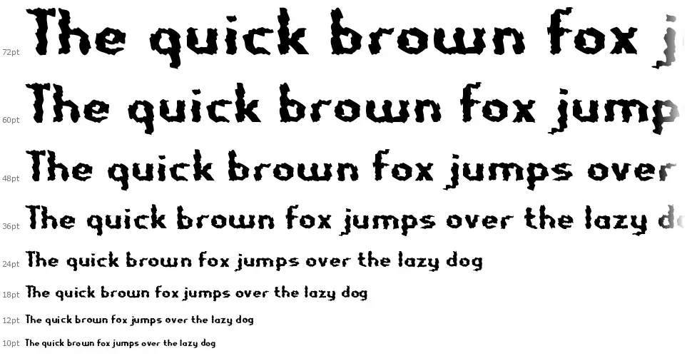 Nightporter-Regularfont waterfall