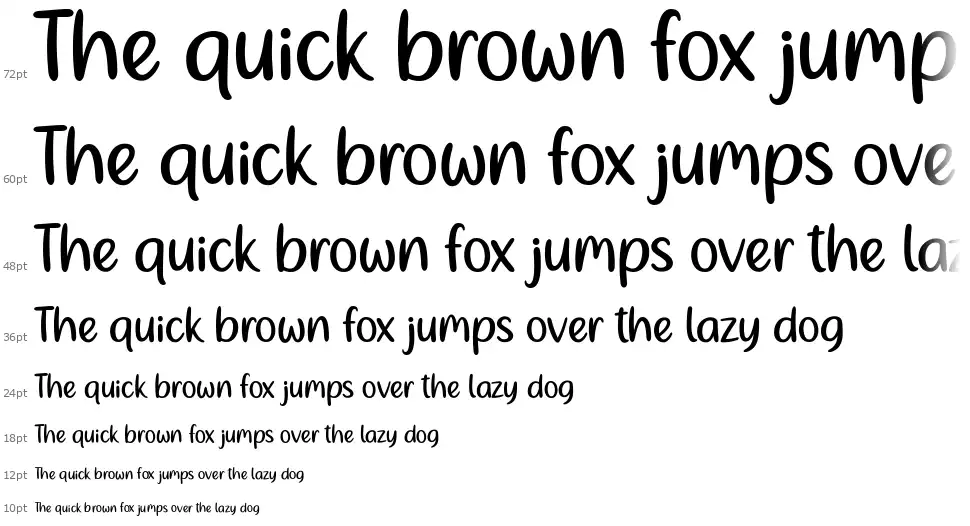 Ningst New Beginningfont waterfall