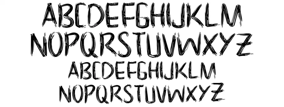 NoScaryfont specimens