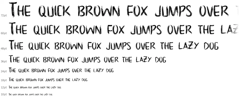 NoScaryfont waterfall