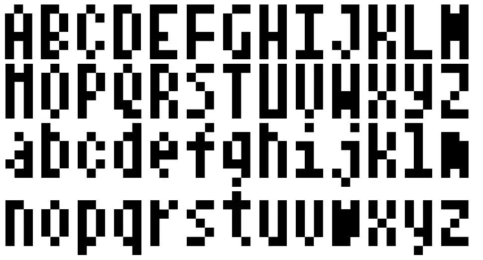 Notalot18font specimens