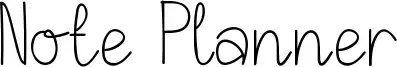 Note Planner