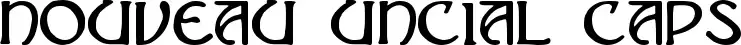 Nouveau Uncial Caps
