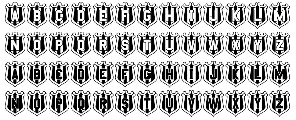 NUFC Shieldfont specimens