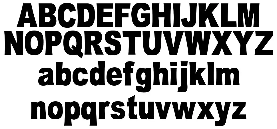 Omniblackfont specimens