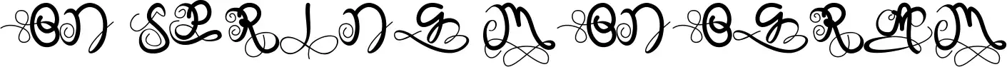 On Spring Monogram