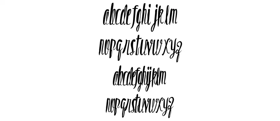 Opiated Valuesfont specimens