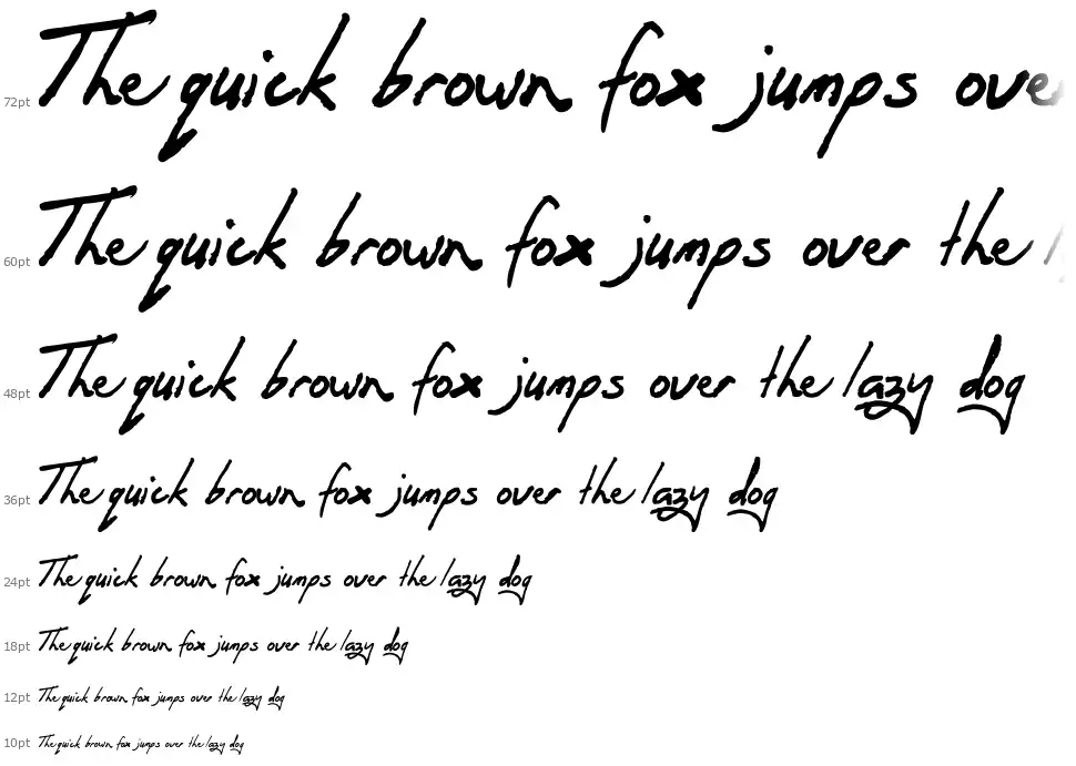 Oren Scriptfont waterfall