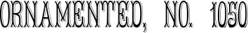 Ornamented, No. 1050
