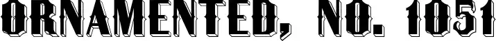 Ornamented, No. 1051