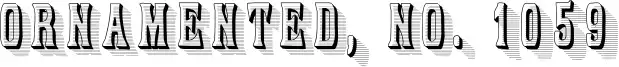 Ornamented, No. 1059