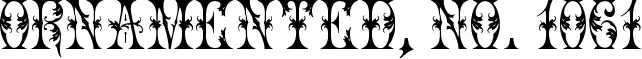Ornamented, No. 1061