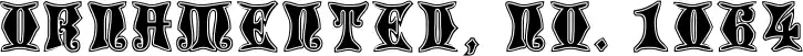 Ornamented, No. 1064