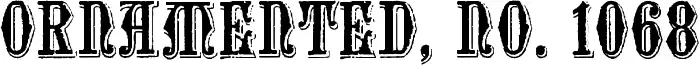 Ornamented, No. 1068