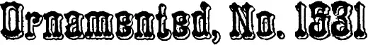 Ornamented, No. 1531