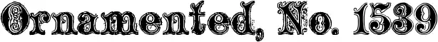 Ornamented, No. 1539