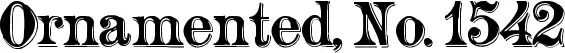 Ornamented, No. 1542