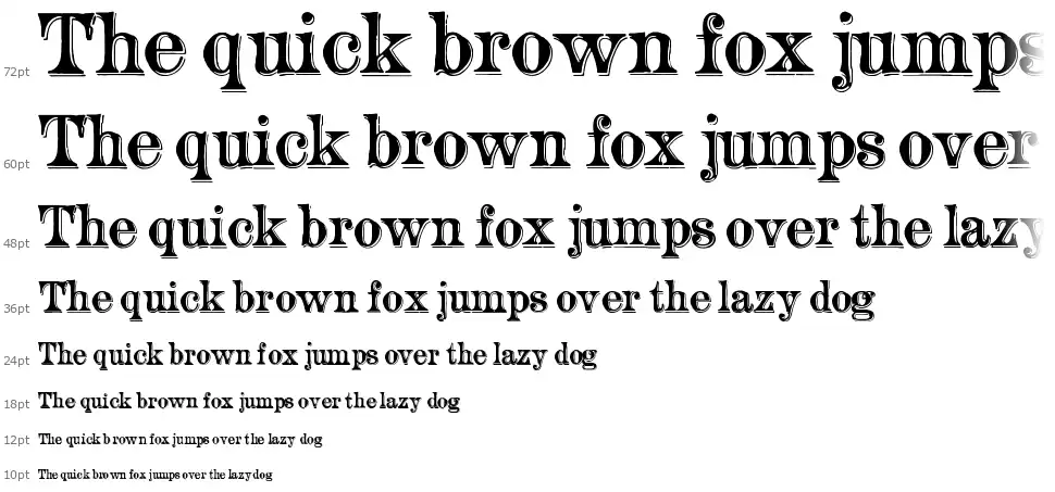 Ornamented, No. 1542font waterfall