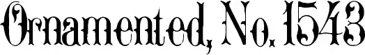 Ornamented, No. 1543