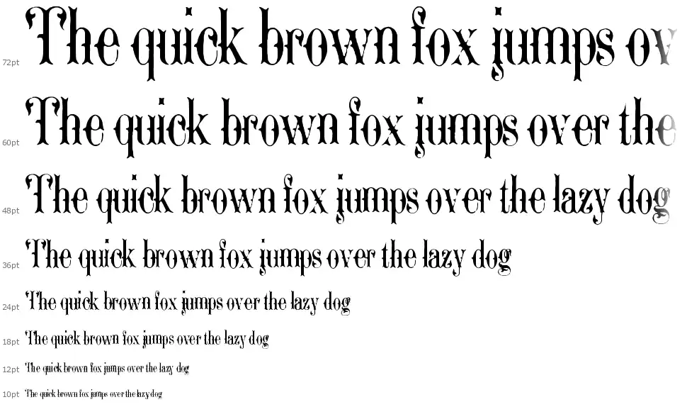 Ornamented, No. 1543font waterfall