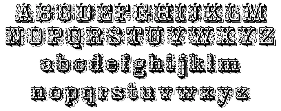 Ornamented, No. 43 Spécimens Ornamented, No. 43font specimens