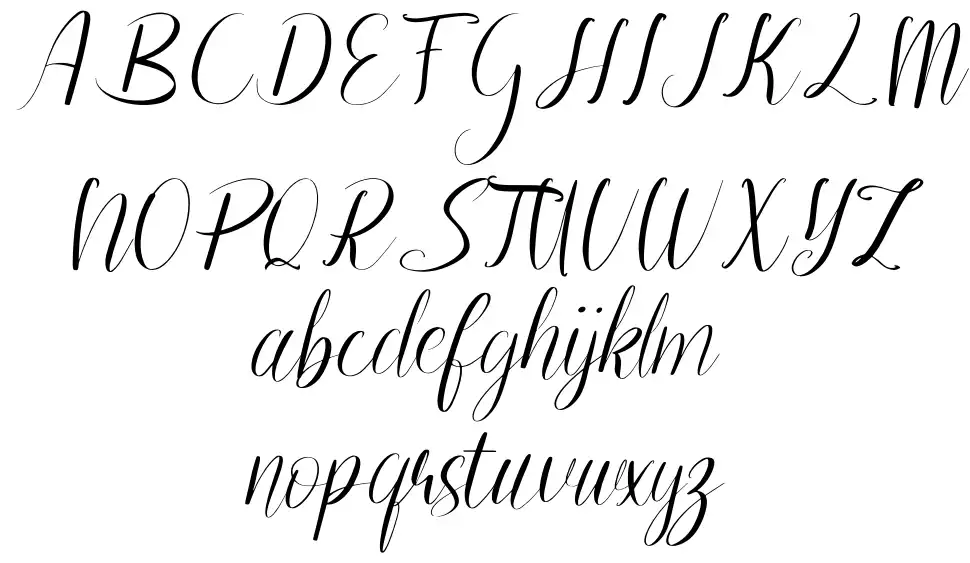 Out Linefont specimens