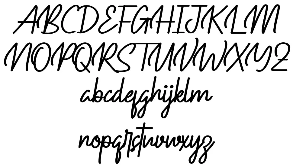 Outrageousfont specimens