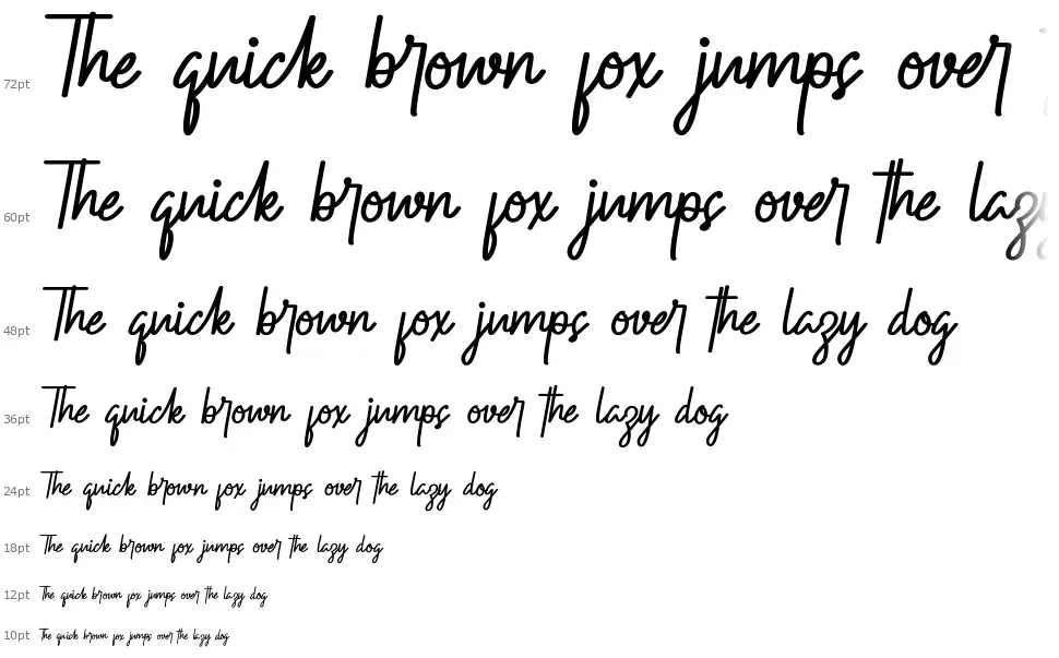 Outrageousfont waterfall