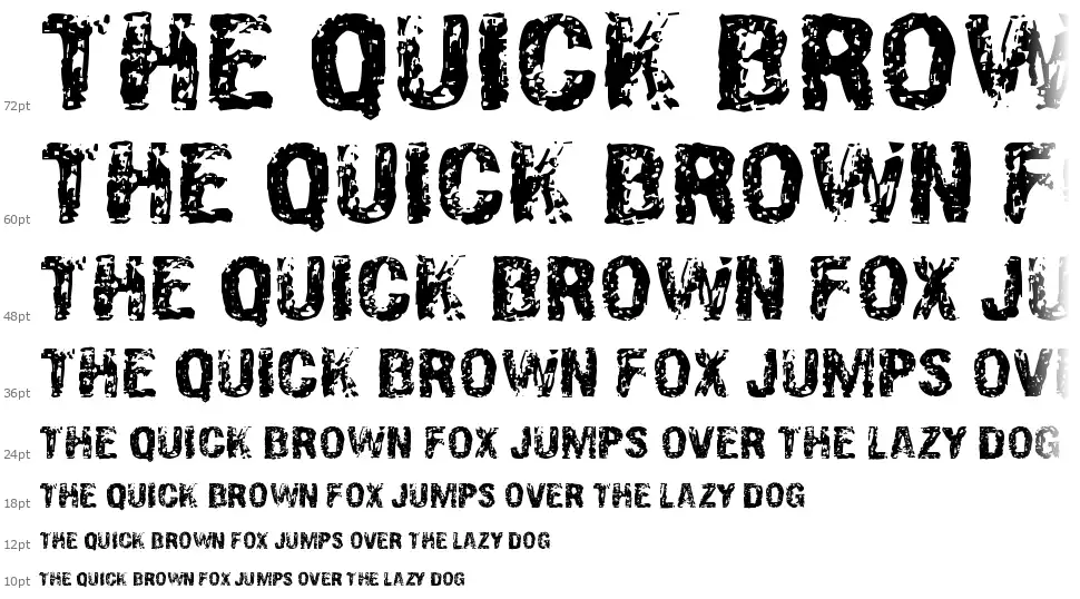 Overprint DSGfont waterfall