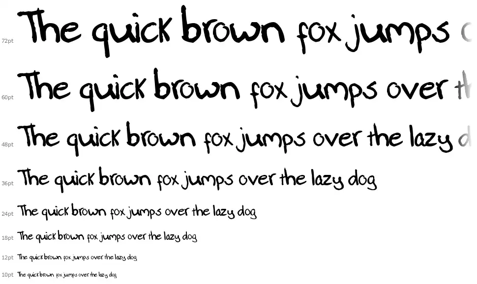 Paasse Handwritingfont waterfall