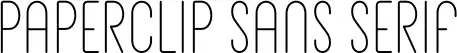 Paperclip Sans Serif