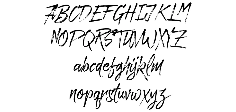 Paradise Typefacefont specimens