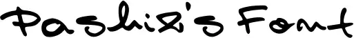 Pashiz's Font