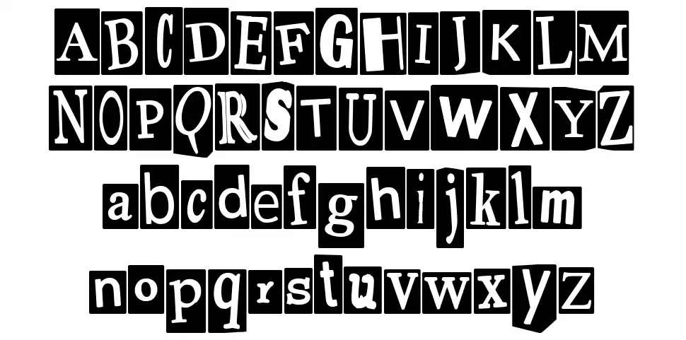 Pauls Ransom Notefont specimens
