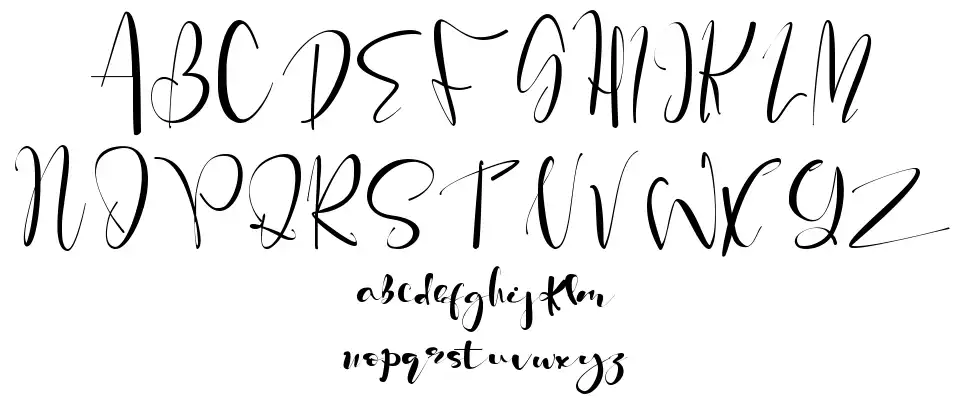 Peach Queenfont specimens