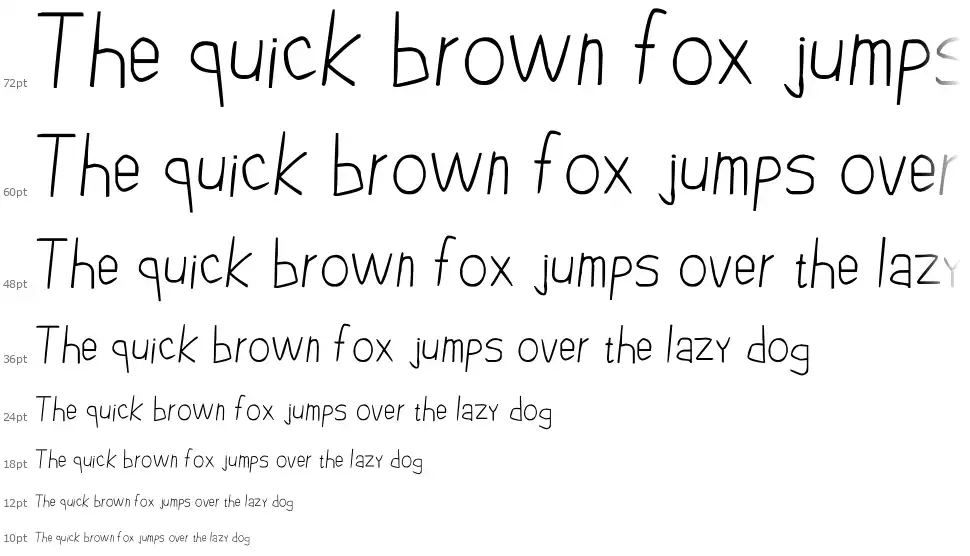 Pencil Casefont waterfall