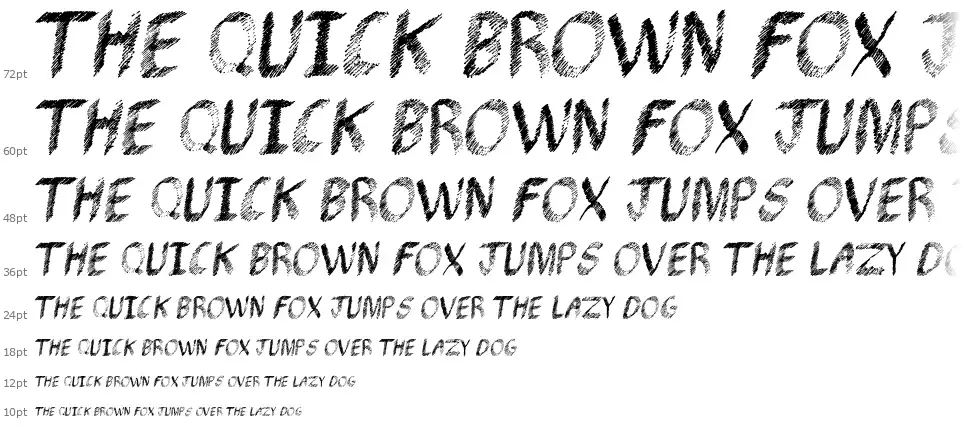 Pencil Shadingfont waterfall