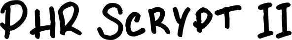 PHR Scrypt II