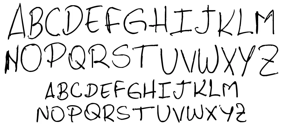 PHRocha Scryptfont specimens