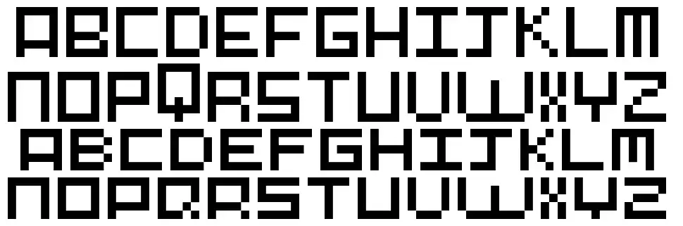 Pixel-Artfont specimens