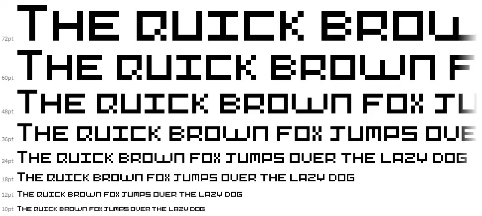 Pixel-Artfont waterfall